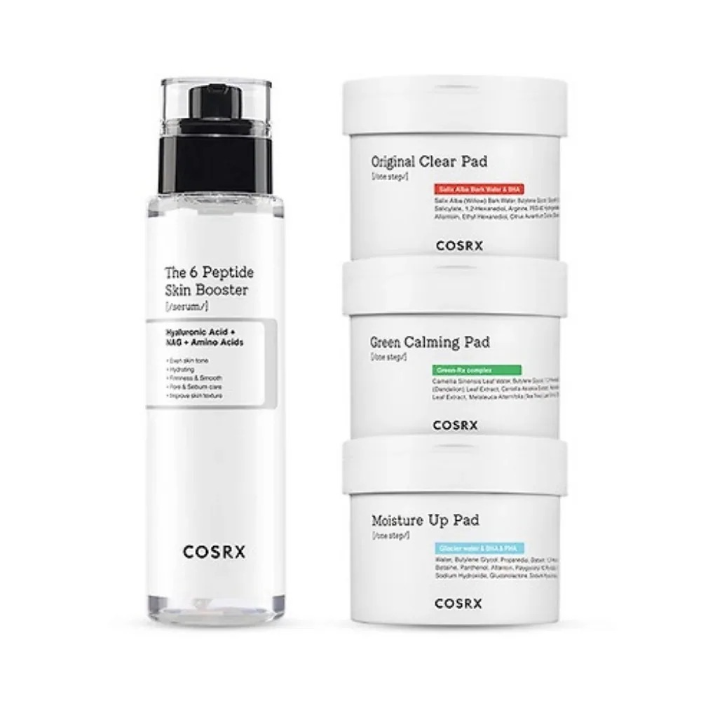 【SET】 RXザ6ペプチドスキンブースターセラム 150ml + ワンステップパッド 90枚