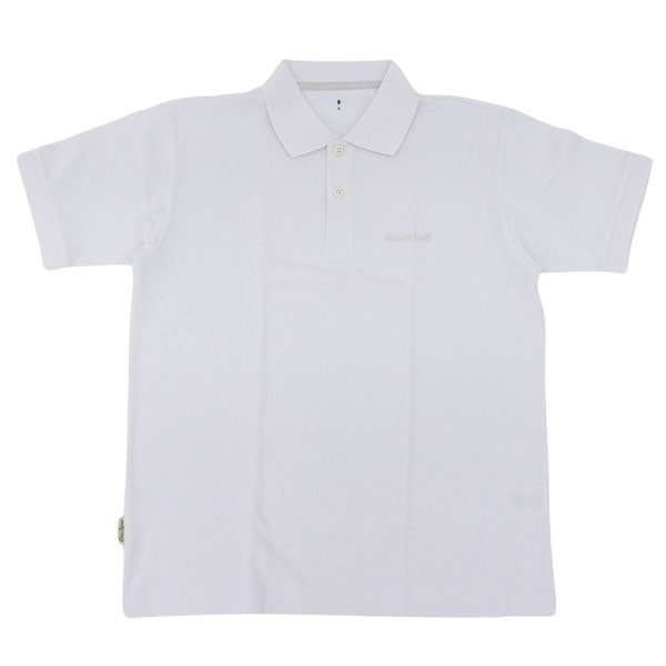 モンベル ポロシャツ メンズ 半袖 S M L XL ホワイト コアスパン RM2104691WT mont-bell