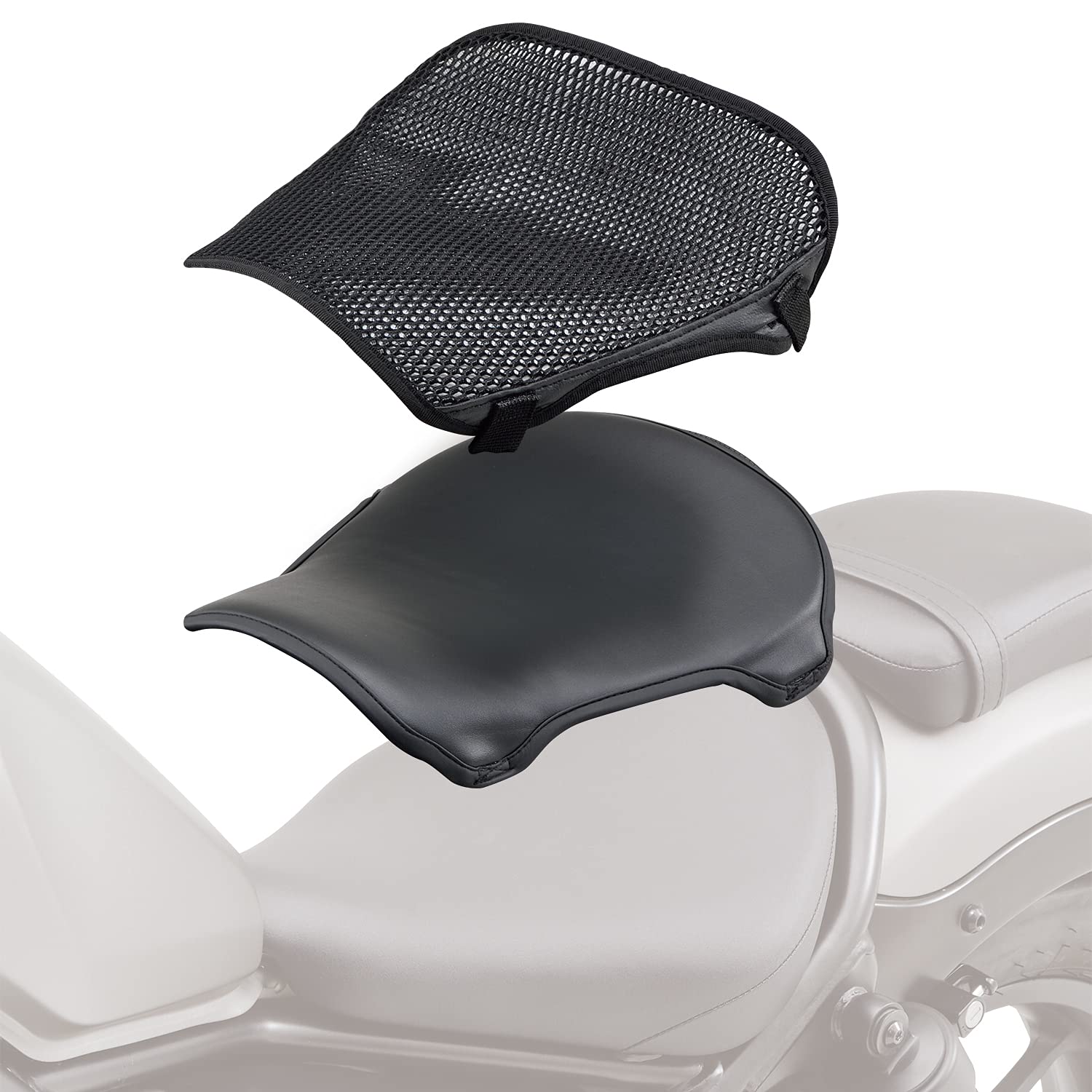 デイトナ(Daytona) バイク用 クッション メッシュシートカバー付き 全面ゲル オールシーズン ツーリングサポートゲル&エアスルーシート
