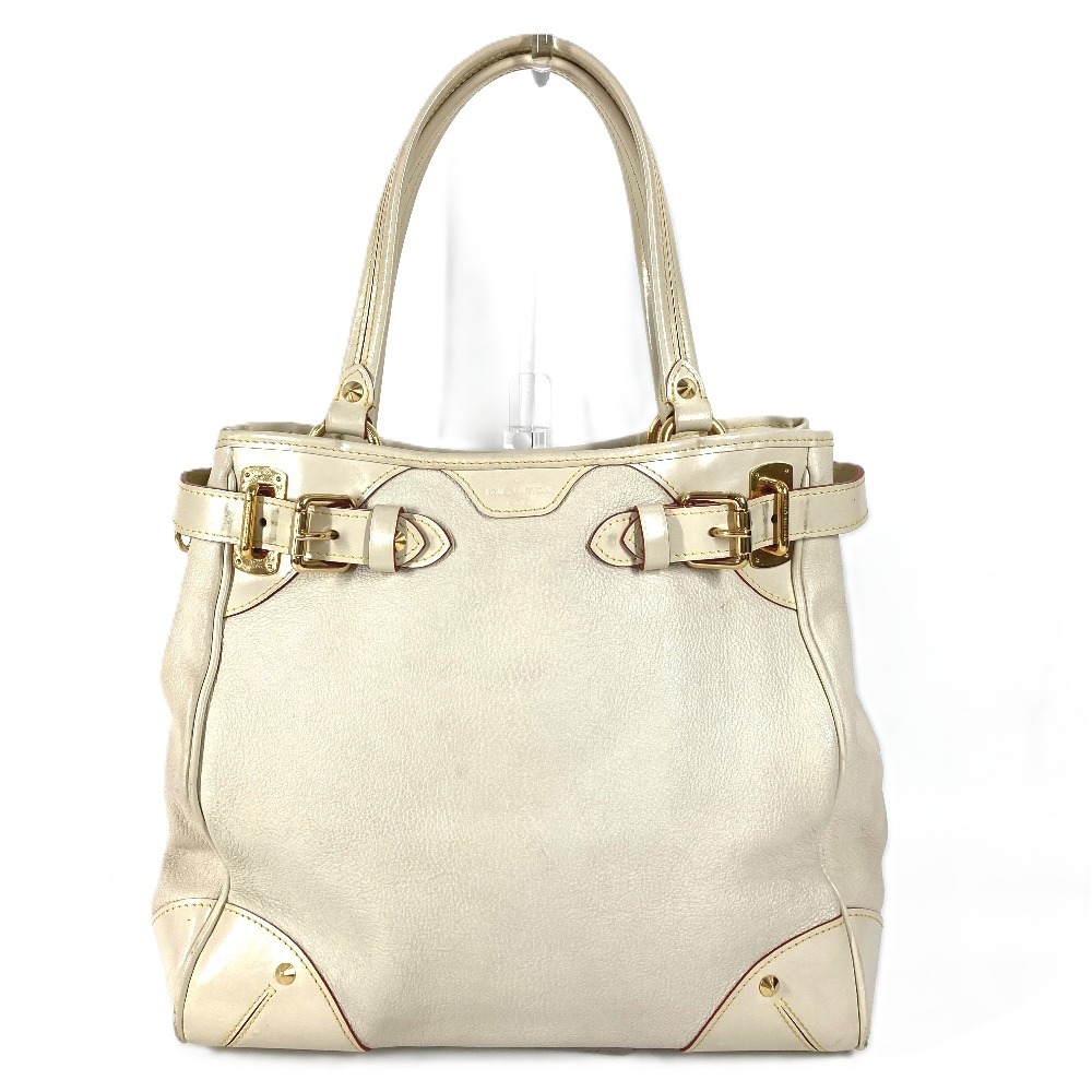 トートバッグ M95651　 マジェスティウ スハリ 肩掛け ショルダーバッグ カバン スハリレザー ホワイト