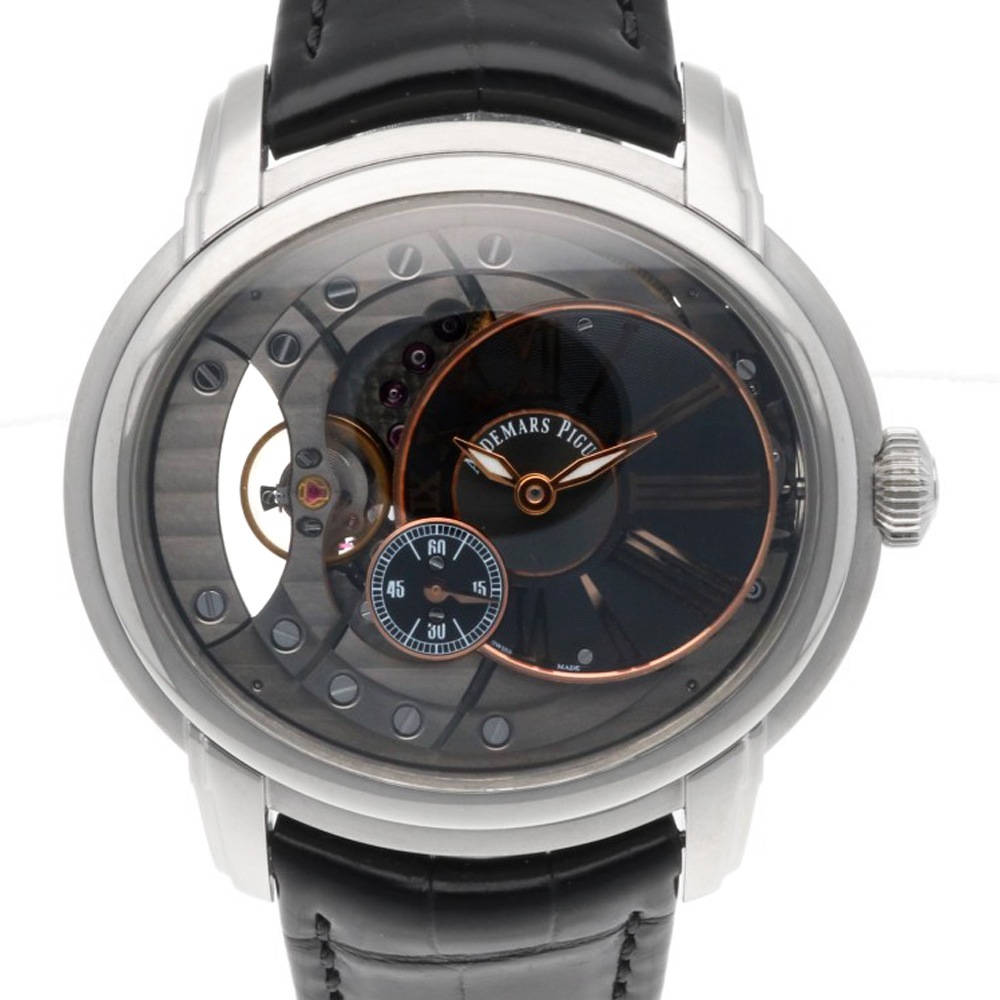 オーデマ・ピゲ ミレネリー 腕時計 ステンレススチール 15350ST.OO.D002CR.01 1年保証 AUDEMARS PIGUET 中古 美品