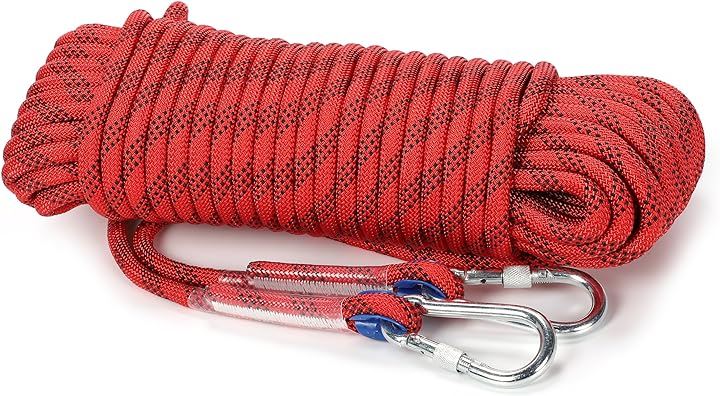 耐久 ロープ 幅広く使える多用途タイプ 多機能 多目的 直径 12mm レッド キャンプ アウトドア 引越し 荷物の吊上げ 車 ボート 牽引 補助(ブラック, ラージ)