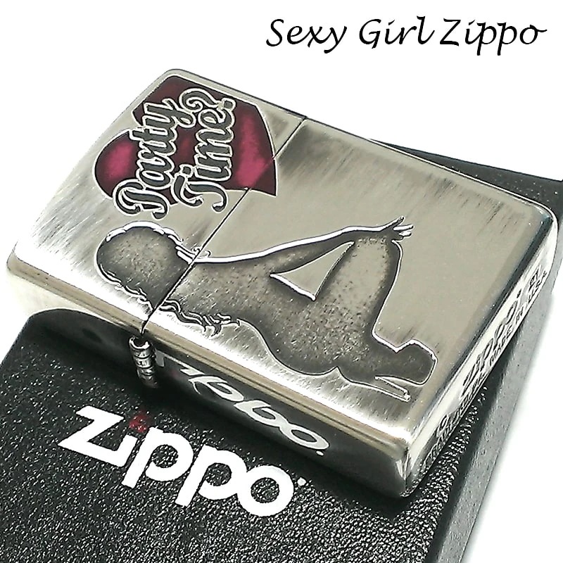 ZIPPO セクシー ジッポ ライター 銀イブシ仕上げ Sexy Girl ハート ジッポー 女性 6,073円