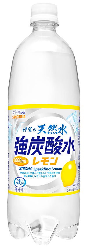 [Amazon限定ブランド] SHINE LIFE 伊賀の天然水 強炭酸水レモン 1L12本