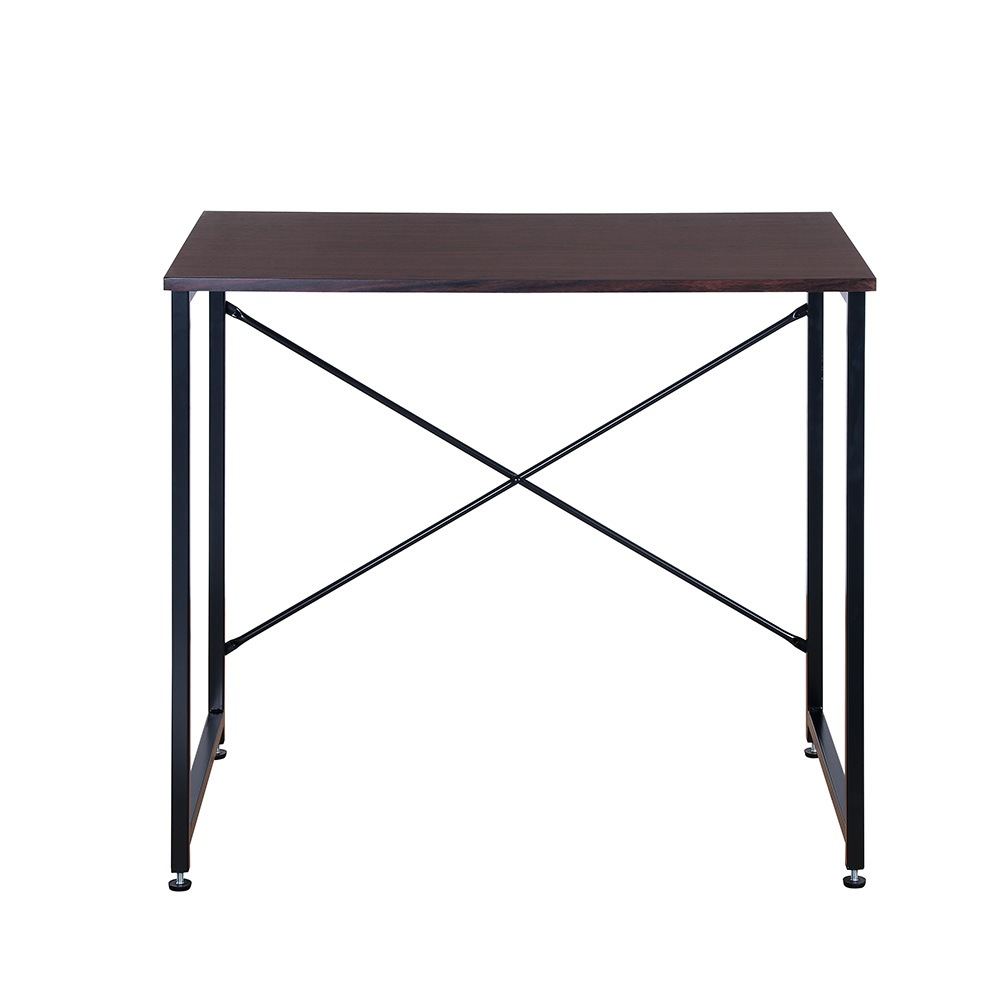 【本日限り激安SALE】【国内即発送】【オフィスチェア+パソコンデスク セット】 【ダークブラウン】シンプルデスク　簡易デスク 木製　机　ワークデスク