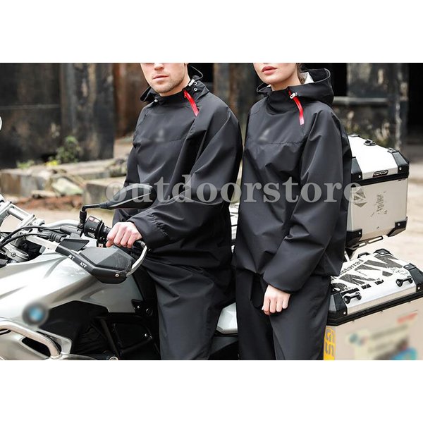 レインコート一式 レディス メンズ オートバイによる自転車乗り 雨服雨ズボン 電気自動車 レインコ