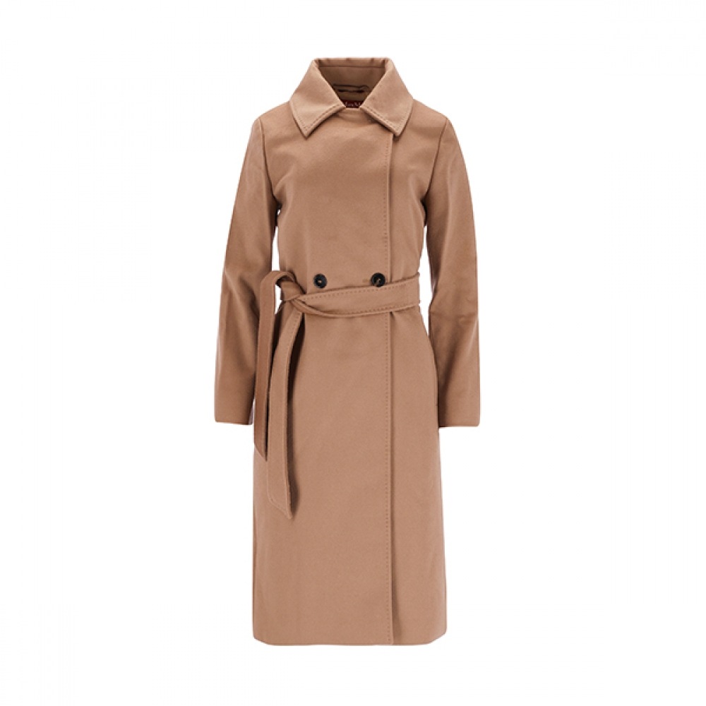 Max Mara 2426016101600 006 BCOLLAGE ヴィコラージュベルト付きウールレディースコート