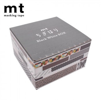 マスキングテープ mtちぎはり Black White BOX MTWBOX05