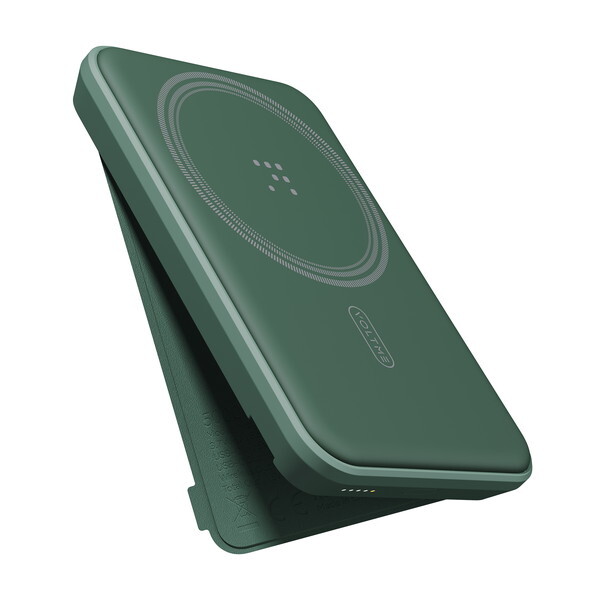 VOLTME B3022GN グリーン MagSafe対応 7.5W ワイヤレス充電モバイルバッテリー (PSE適合)