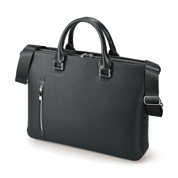BUSITOOL トラウティ ブリーフケース 薄マチ 両アオリ ブラック 22-5351-10