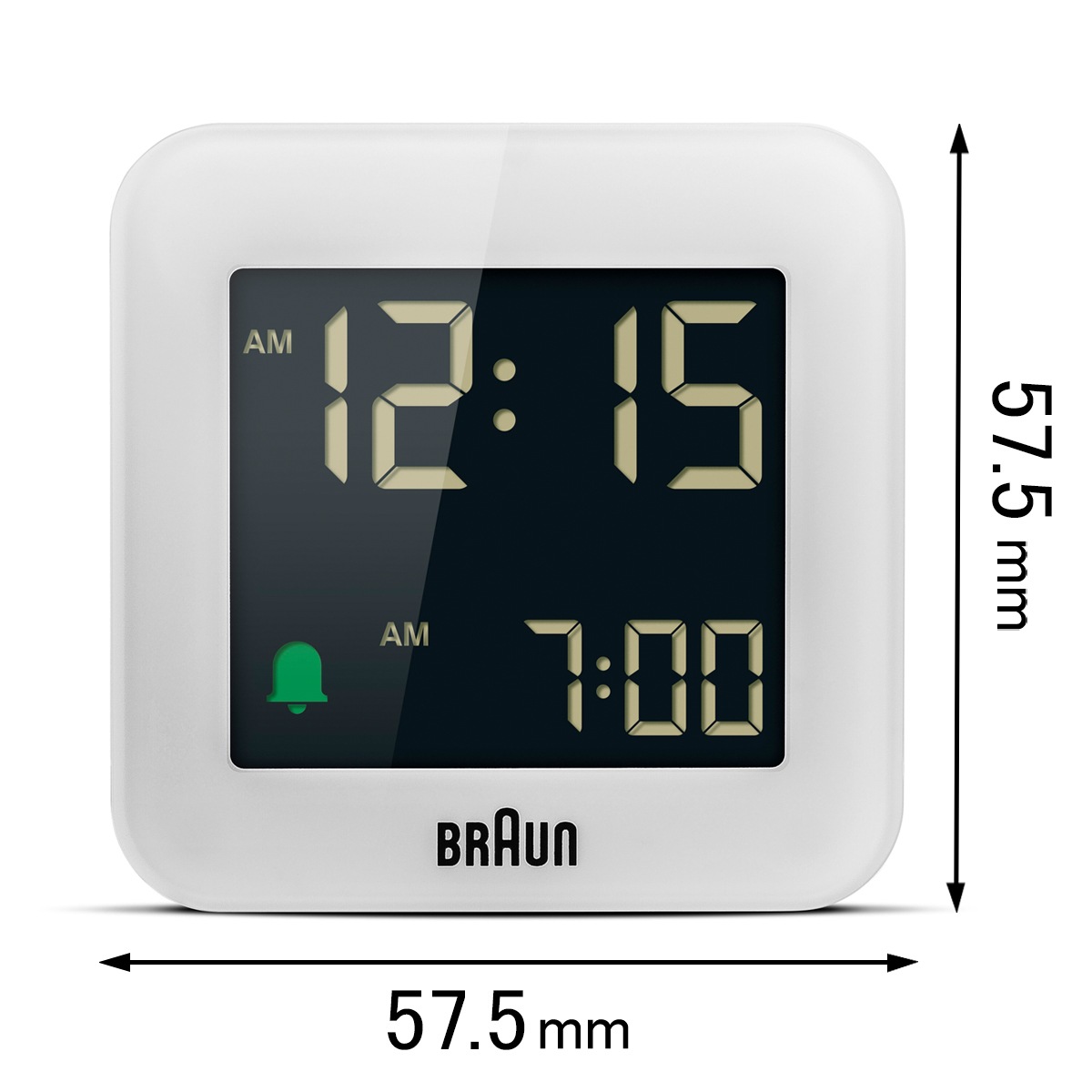 ブラウン 目覚まし時計 BRAUN Digital Alarm Clock BC08W