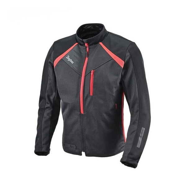 D49754 (Daytona) バイク用 ジャケット 春夏 CE規格 ソフトプロテクター付属 メッシュ スピードエアフルメッシュジャケット DJ-024 ブラック/レッド XLサイズ