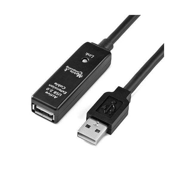 サンワダイレクトUSB2.0延長ケーブル 20m ブラック 500-USB007 1本 8,557円