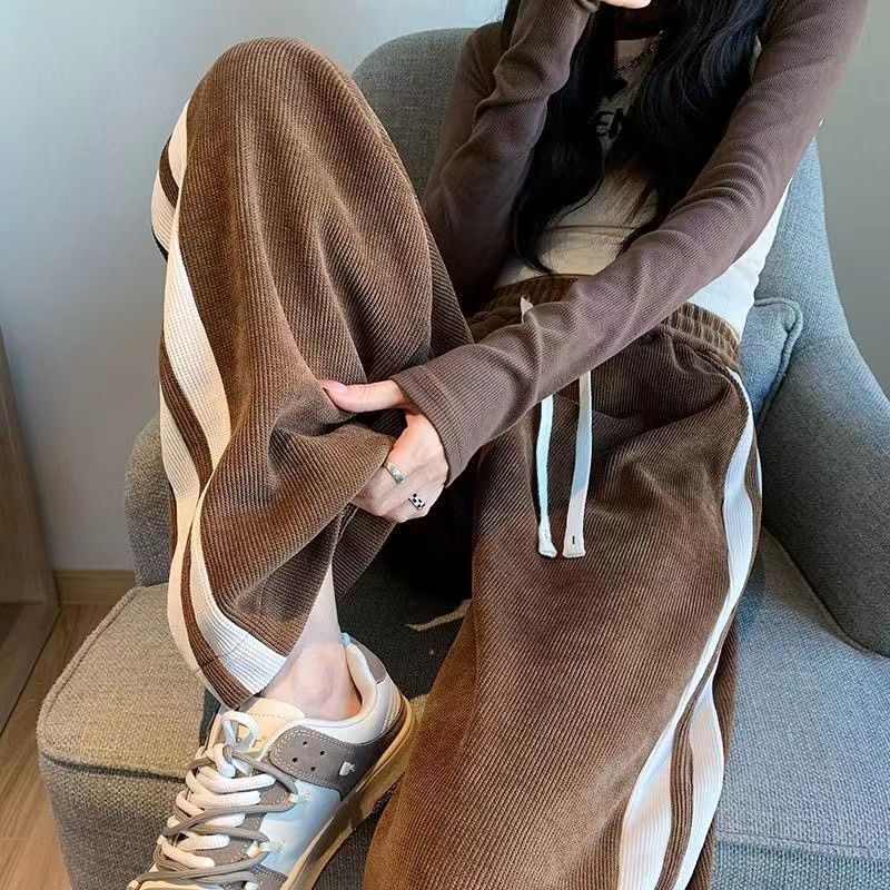 レディース スウェットパンツ ハイウエスト長ズボン カジュアルパンツ 美脚 3レギュラー裏起毛 ゆったり
