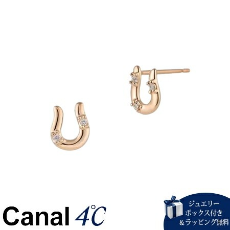 4cc519885【送料無料】【ラッピング無料】カナルヨンドシー Canal 4℃ カナル4℃ 限定 Autumn Limited K10ピンクゴールド ピアス ホワイトトパーズ