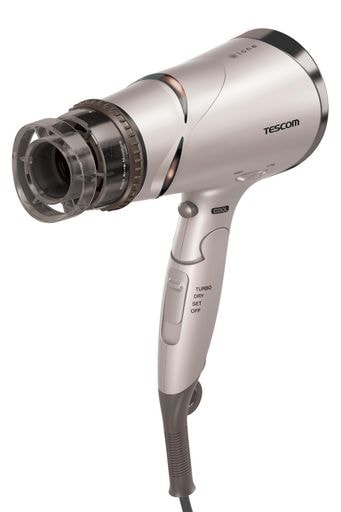 テスコム ヘアドライヤー マイナスイオン 折りたたみ 大風量 速乾 冷温風 ラク抜きプラグ ione ブロンズ TD430B-N/E