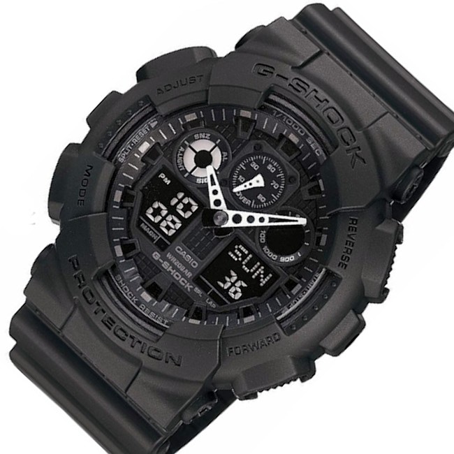 アナデジ メンズ腕時計 ブラック GA-100-1A1 海外モデル