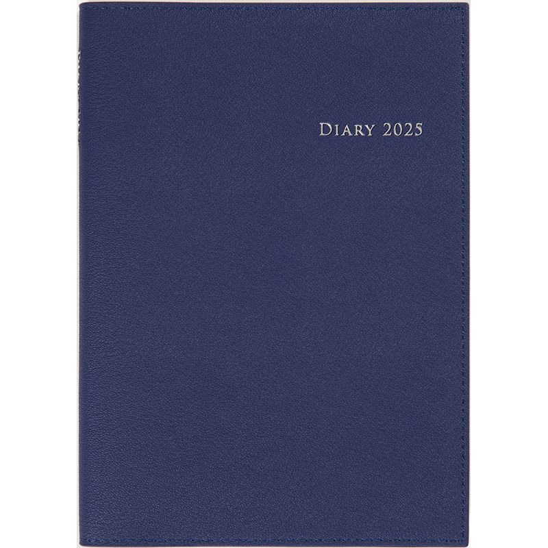 （まとめ買い）高橋書店 2025年 手帳 No.433 デスクダイアリー カジュアル 3 A5判 週間バーティカル式＆月間ブロック式 ブルー [x3]