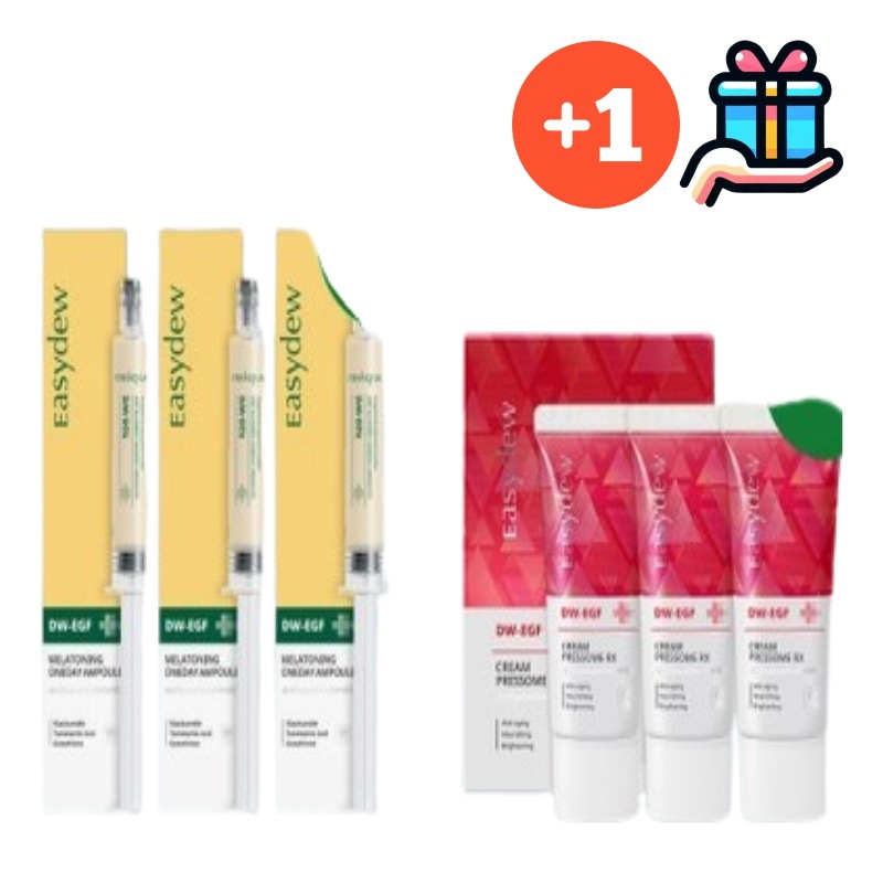 [人気商品セット] 大熊製薬メラトーニング ワンデー アンプル 8ml* 3個 24ml +DW-EGFクリームプレゾームRX 30ml *3個 90ml シミ スキンケア 韓国コスメ 白玉肌 透明肌
