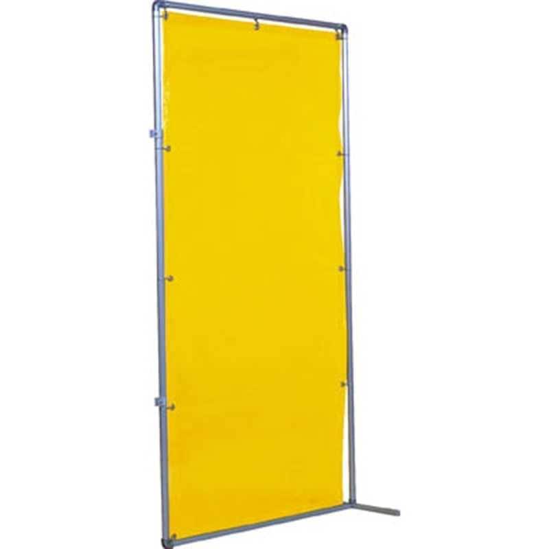 吉野　遮光フェンスアルミパイプ 1×2 接続キャスター イエロー　YS12JCY