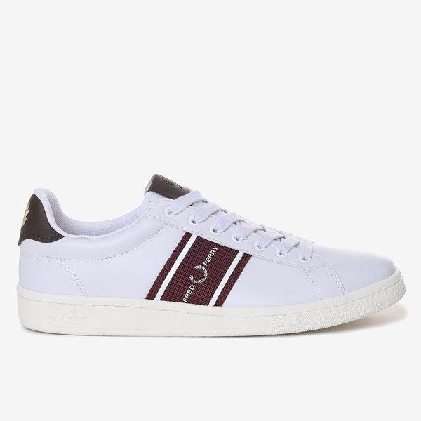 FRED PERRY_男女レザー スニーカーB721 レザー/グラフィック ブランド メッシュ SFPU2315305-300