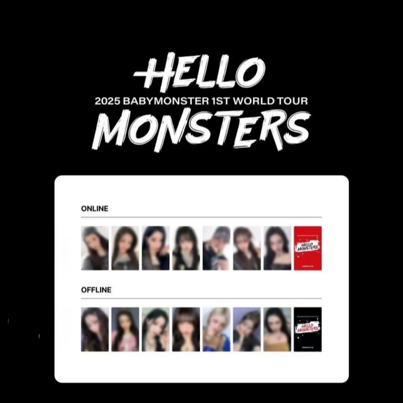 BABYMONSTER WORELD 1ST　７枚セット　現品