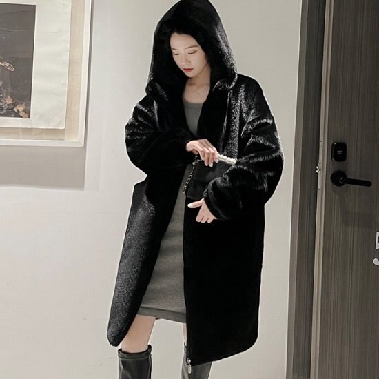 【取寄：納期2週間】ボアコート レディース ロング丈 もこもこ ボアジャケット コート ゆったり 体型カバー 大きいサイズ アウター ボアコート かわいい おしゃれ ボアコート レディース ロング丈