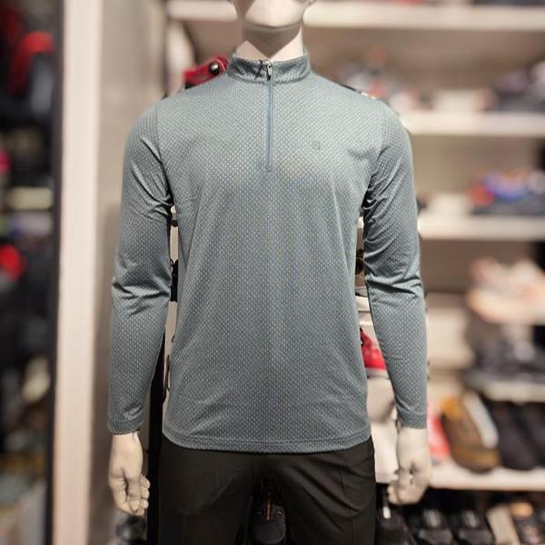 WT0486MGR 男性用春夏ジップアップTシャツ ハイクール機能 (S38792335)