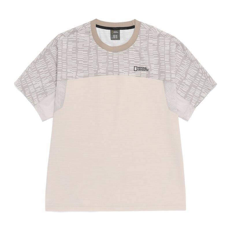 ナショナルジオグラフィック NATIONALGEOGRAPHIC N262MTS510 [NRN] リード柄 セミオーバーフィット 半袖Tシャツ SILVER BIRCH N262MTS510009