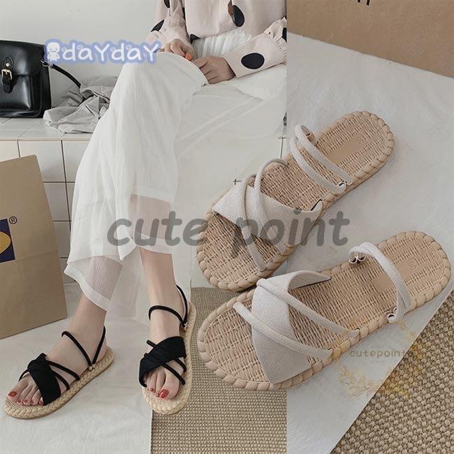 サンダル レディース 夏サンダル ペッタンコ サマーサンダル 美脚 ベルトデザイン サマーシューズ グラディエーター カジュアルシューズ 夏 4,534円