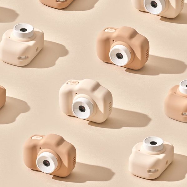 タイガー キッズ 子供 カメラ (アイボリー/ブラウン)