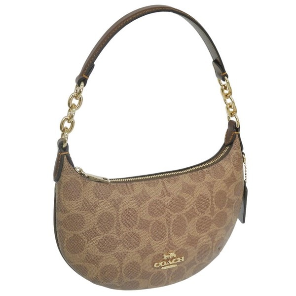コーチ バッグ レディース ハンドバッグ アウトレット ブラウン MIN PYTN SIG CEL06IMXHE COACH