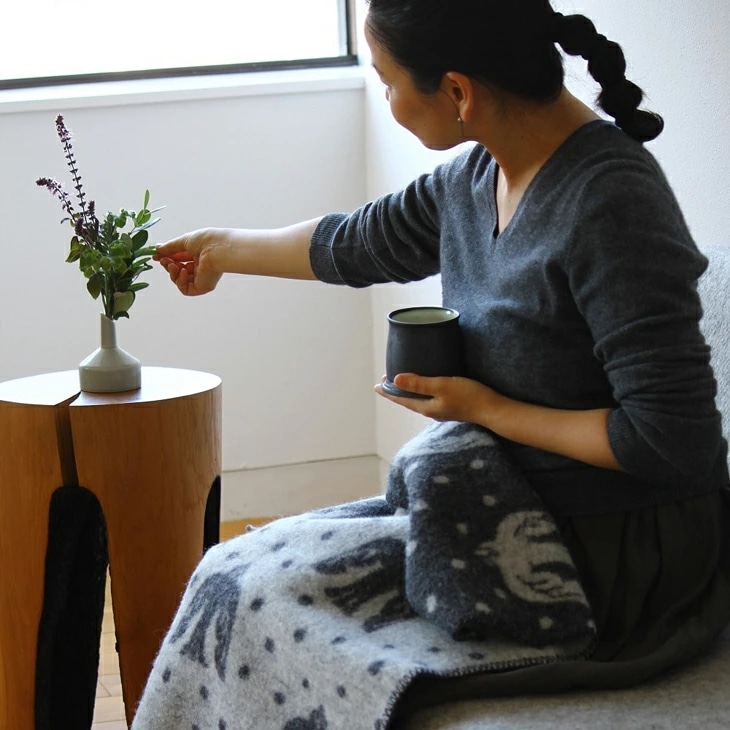 KLIPPAN (クリッパン) birds in the snow (ダークグレー)