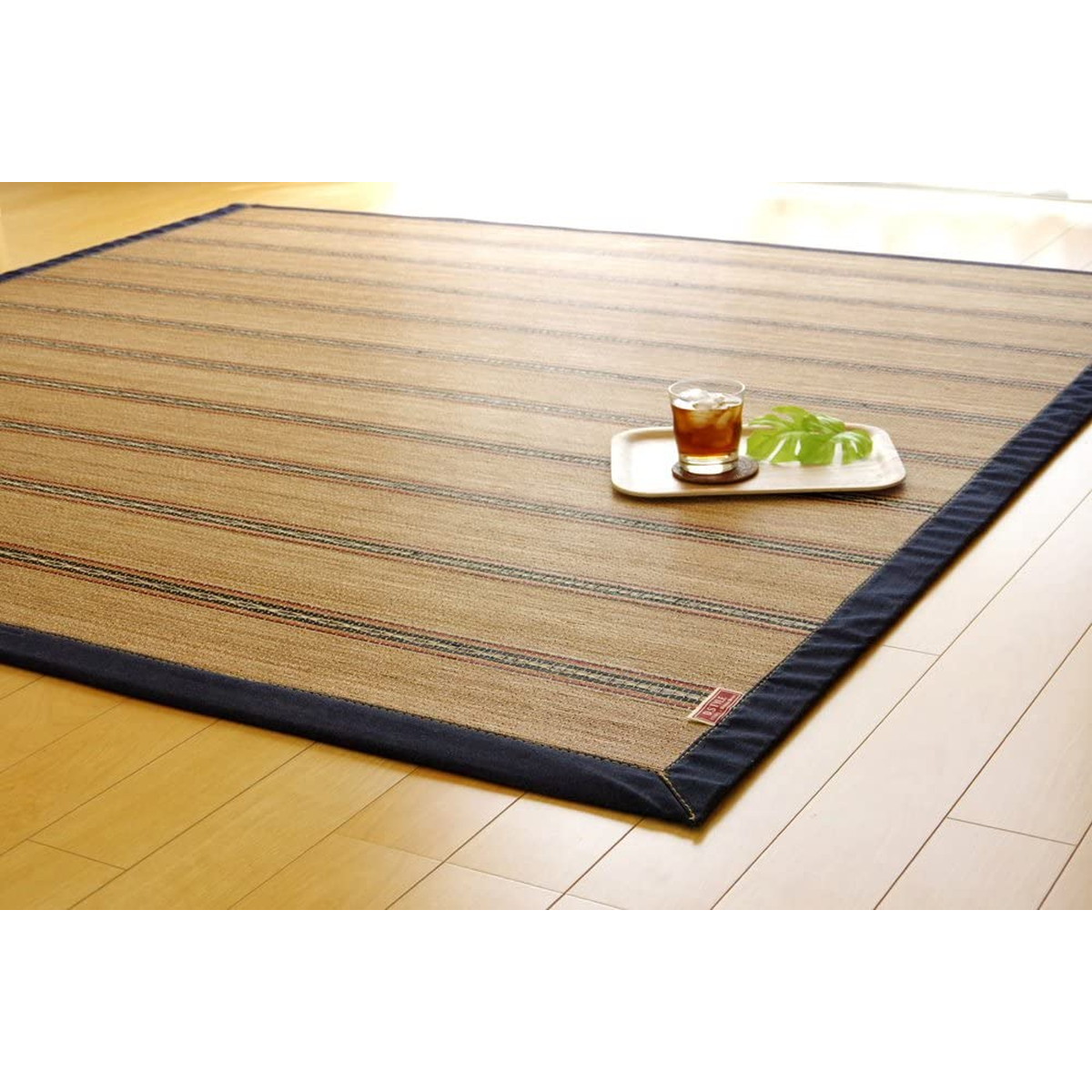 【i】竹カーペット デニム カジュアル 『DXヴィンテージ』 190×190cm（中材:ウレタン）【北海道・沖縄・離島不可】 8,506円