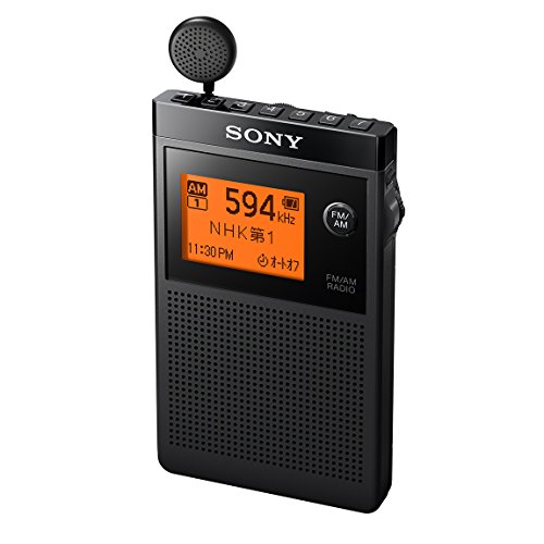 ソニー PLLシンセサイザーラジオ FM/AM/ワイドFM対応 片耳巻取り 名刺サイズ SRF