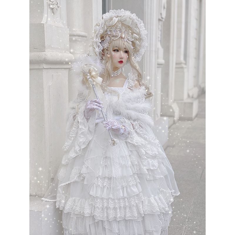 ロリータワンピース キャミソールスカートJSK 華やかで優雅 天使の祈り 花嫁