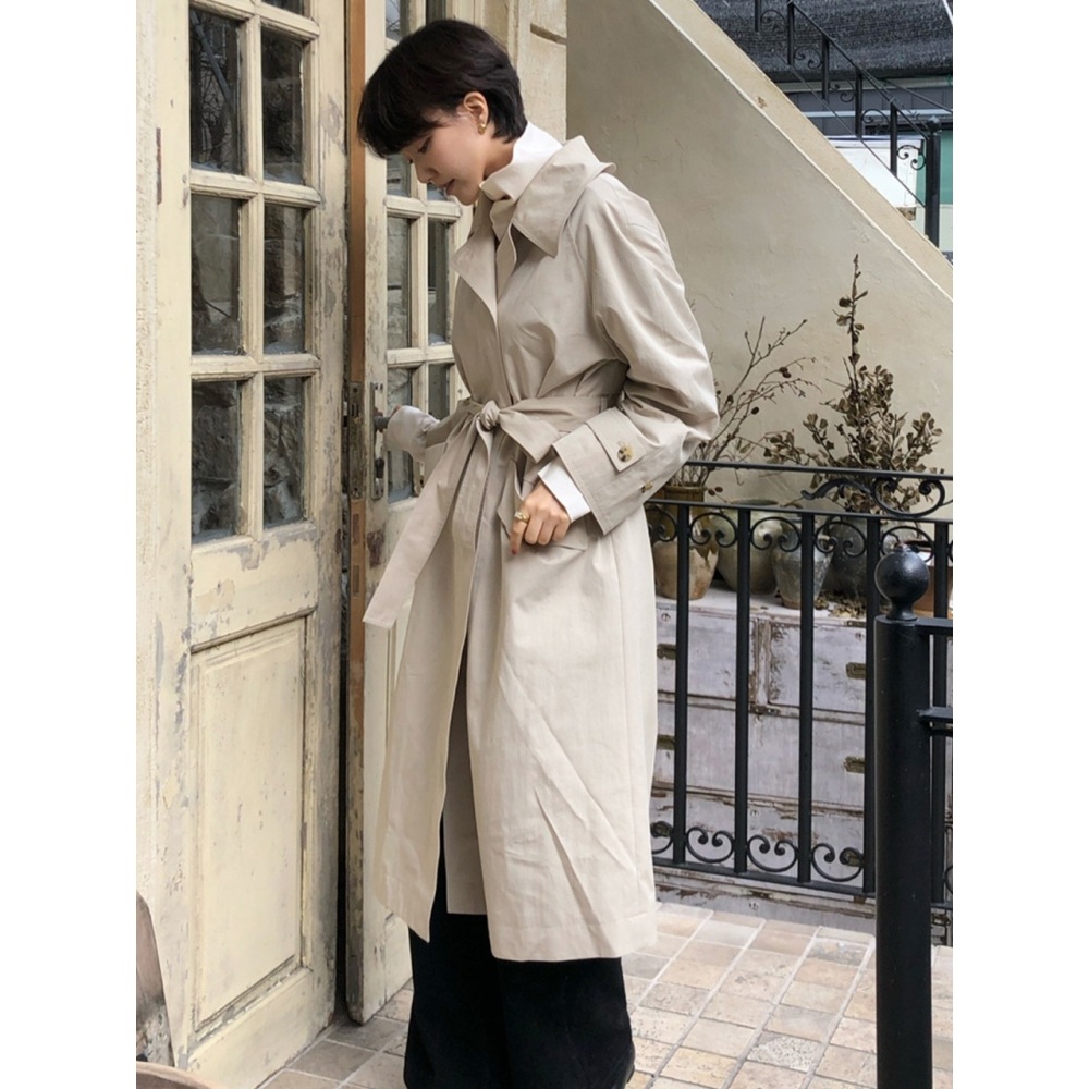 エーティーコーナーセミダブルカラートレンチコートベージュ (AETR4A402I2)