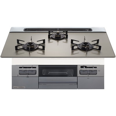 他サイト： N3WV6RWTP2SI-13A Fami (ファミ) ビルトインガスコンロ (都市ガス用・3口・両側強火タイプ・幅60cm)の商品画像