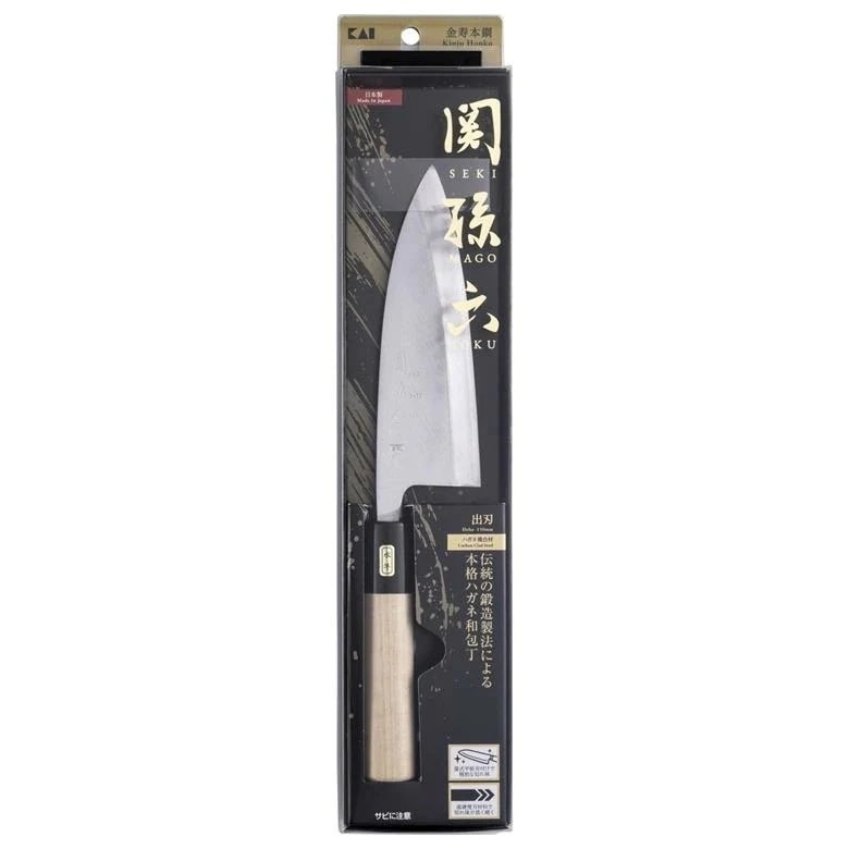 関孫六 金寿本鋼和包丁000AK5216 出刃包丁 150mm JAN:4901601399677 出刃 包丁 ハガネ 鋼 水牛 天然木 ハンドル 和包丁 和食 使いやすい 高品質 伝統 KAI