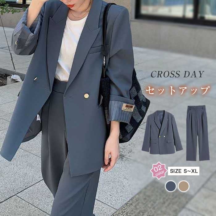 レディースファッション 入学式 ママ スーツ レディース 卒業式 母 セットアップ パンツスーツ