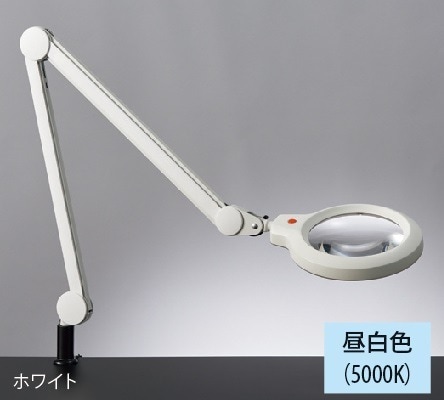LEDデスクスタンド　レンズ付　Z-37RL　Wホワイト　Bブラック