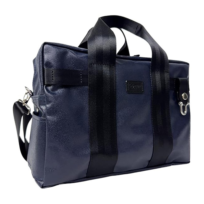 森野帆布 SF-0781 CONTAINER BOSTON BAG MINI/ コンテナボストンバッグミニ ネイビー×ブラック