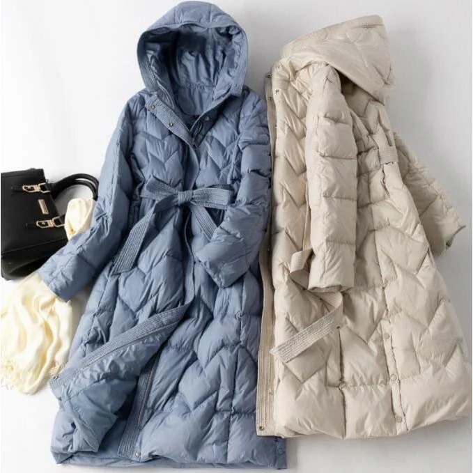 防寒性！レディース　ダウンコート膝下コートロングダウンコートレディースアウター保温防風通勤通学　膝下ダウンコートダウンジャケットレディー