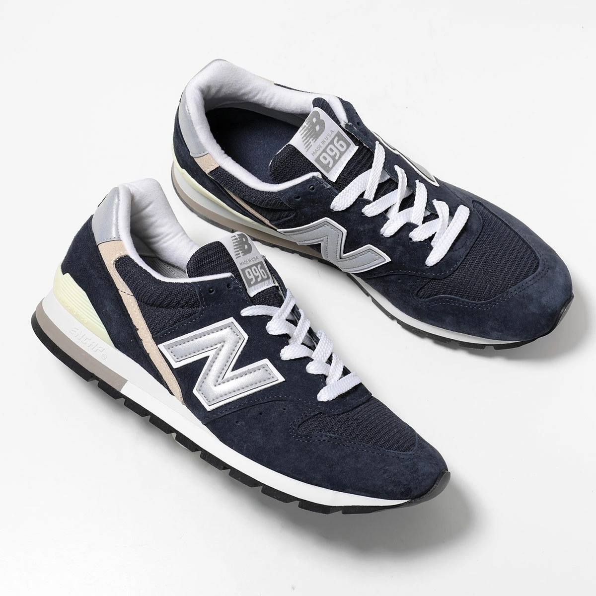 New Balance ニューバランス スニーカー U996NV メンズ ピッグスキンスエード×メッシュ ワイズD MADEINUSA Nロゴ ENCAP クラシック シューズ 靴 グレー