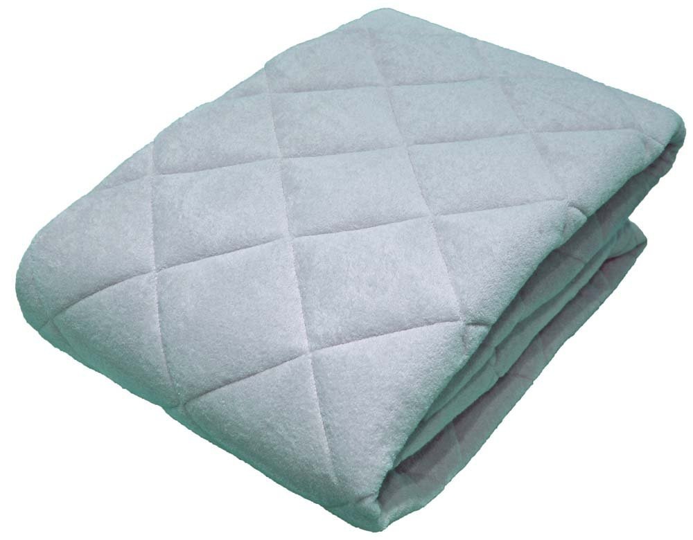 パイル地 柔らか 敷パッド シングルサイズ ブルー