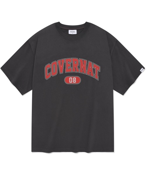 COVERNAT アーチロゴ T シャツチャコール