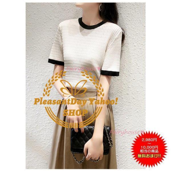 Tシャツ レディース 春夏新作 40代 半袖 ニットトップス 白Tシャツ レション ショット丈ニットソー 薄手 カットソー おしゃれ 大人 50代 30代