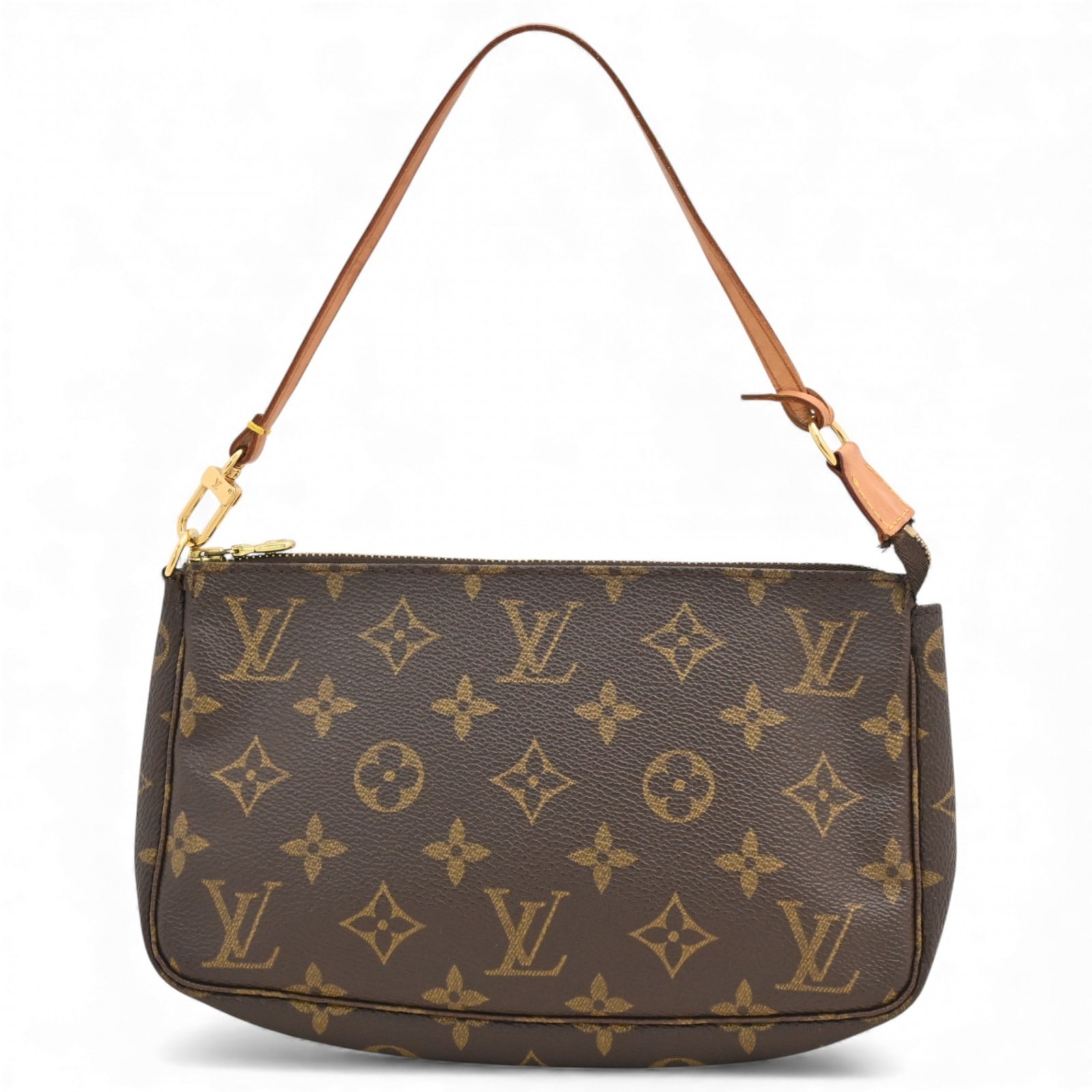 ルイヴィトン モノグラム ポシェット アクセソワール ハンドバッグ Bランク lv5551bf