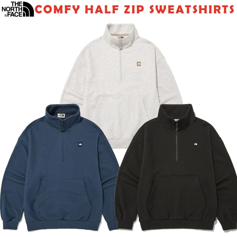 韓国正規品保証 関税負担なし NM5MN52J COMFY HALF ZIP SWEATSHIRTSデイリー 基本 着装 男子 女子 人気 韓国 ファッション 男女共用 アウトドア