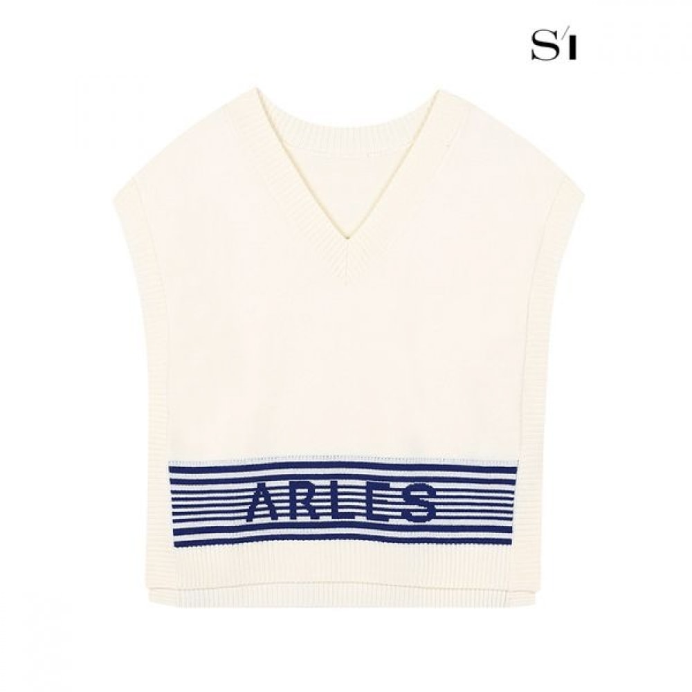 [C] アルル Vネックニットベストアイボリー SGVCB2912